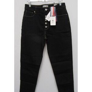 Zendaya Tommy Hilfiger Black High Rise Skinny Jeans‎ Size 32/32 NWT
